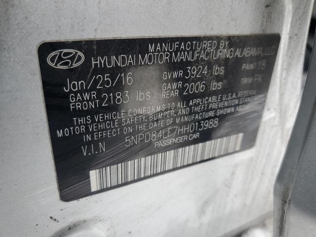 Photo 11 VIN: 5NPD84LF7HH013988 - HYUNDAI ELANTRA SE 