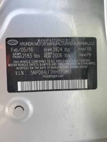 Photo 11 VIN: 5NPD84LF7HH020861 - HYUNDAI ELANTRA 