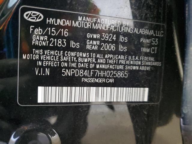 Photo 11 VIN: 5NPD84LF7HH025865 - HYUNDAI ELANTRA 