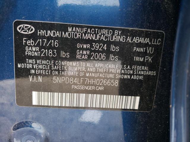 Photo 9 VIN: 5NPD84LF7HH026658 - HYUNDAI ELANTRA SE 