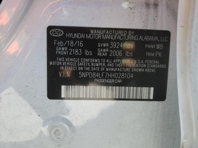 Photo 9 VIN: 5NPD84LF7HH028104 - HYUNDAI ELANTRA SE 