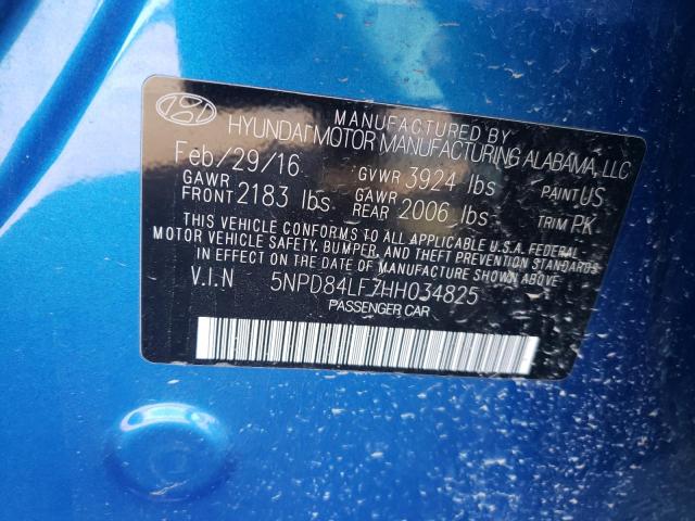 Photo 9 VIN: 5NPD84LF7HH034825 - HYUNDAI ELANTRA SE 