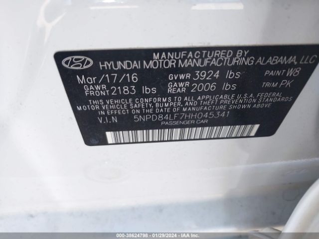 Photo 8 VIN: 5NPD84LF7HH045341 - HYUNDAI ELANTRA 