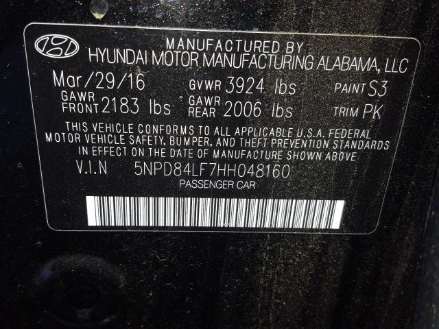 Photo 9 VIN: 5NPD84LF7HH048160 - HYUNDAI ELANTRA SE 