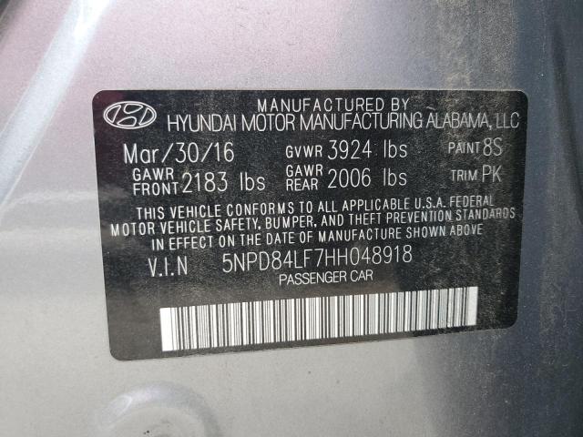 Photo 11 VIN: 5NPD84LF7HH048918 - HYUNDAI ELANTRA 