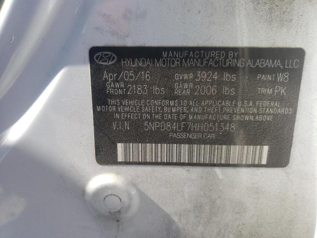 Photo 12 VIN: 5NPD84LF7HH051348 - HYUNDAI ELANTRA SE 