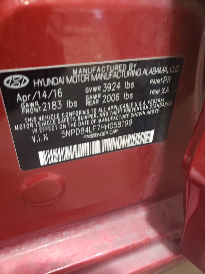 Photo 11 VIN: 5NPD84LF7HH058199 - HYUNDAI ELANTRA 