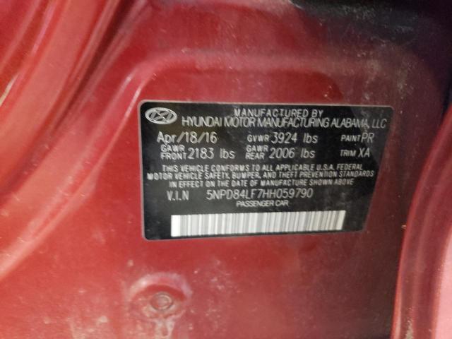 Photo 11 VIN: 5NPD84LF7HH059790 - HYUNDAI ELANTRA 