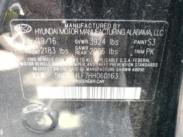 Photo 9 VIN: 5NPD84LF7HH060163 - HYUNDAI ELANTRA SE 