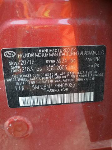 Photo 12 VIN: 5NPD84LF7HH080851 - HYUNDAI ELANTRA SE 