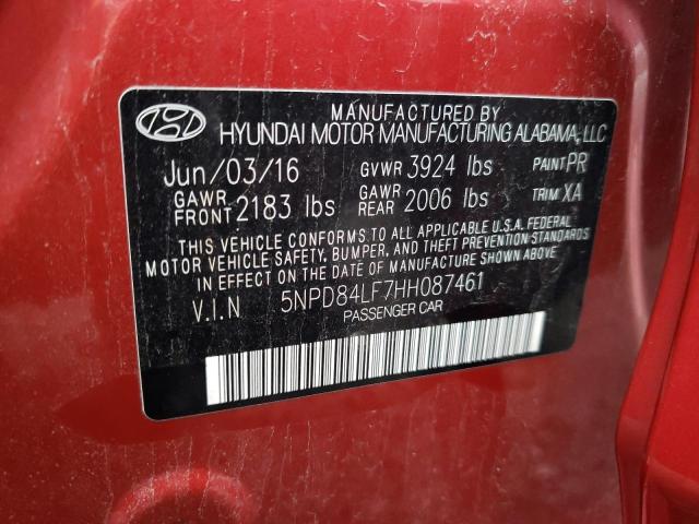 Photo 11 VIN: 5NPD84LF7HH087461 - HYUNDAI ELANTRA 