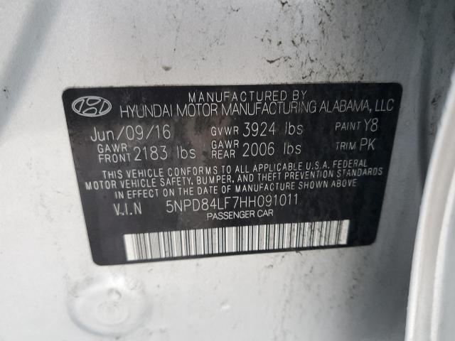 Photo 11 VIN: 5NPD84LF7HH091011 - HYUNDAI ELANTRA SE 