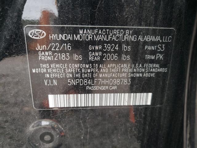 Photo 9 VIN: 5NPD84LF7HH098783 - HYUNDAI ELANTRA SE 