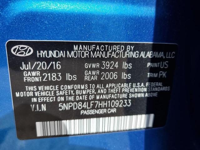 Photo 11 VIN: 5NPD84LF7HH109233 - HYUNDAI ELANTRA 