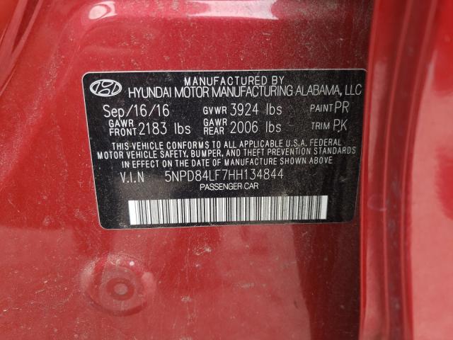 Photo 9 VIN: 5NPD84LF7HH134844 - HYUNDAI ELANTRA SE 