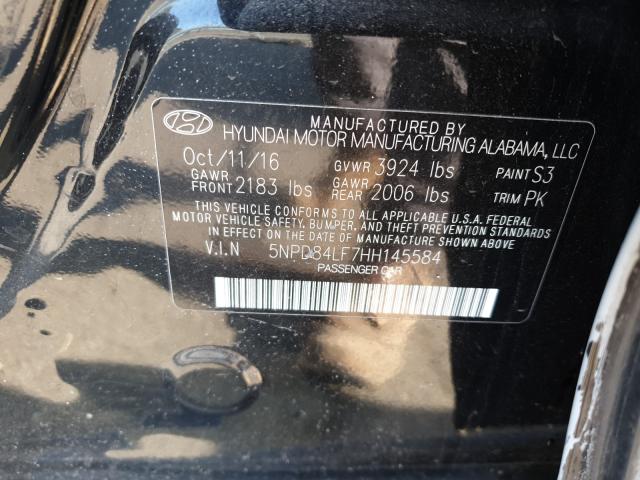 Photo 9 VIN: 5NPD84LF7HH145584 - HYUNDAI ELANTRA SE 