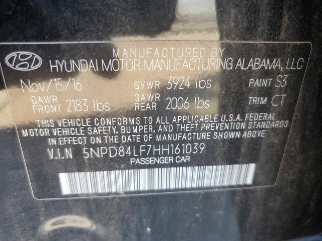 Photo 11 VIN: 5NPD84LF7HH161039 - HYUNDAI ELANTRA SE 