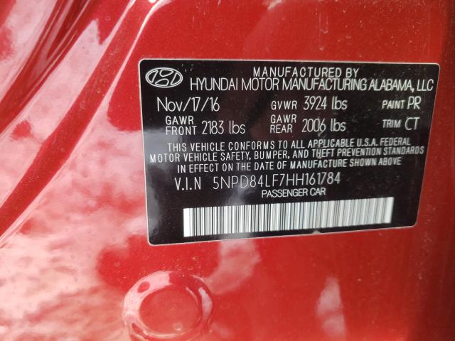 Photo 9 VIN: 5NPD84LF7HH161784 - HYUNDAI ELANTRA SE 