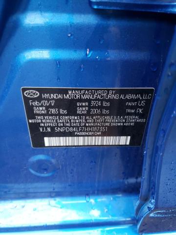 Photo 9 VIN: 5NPD84LF7HH187351 - HYUNDAI ELANTRA SE 