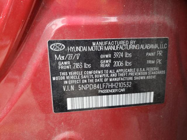 Photo 11 VIN: 5NPD84LF7HH210532 - HYUNDAI ELANTRA SE 