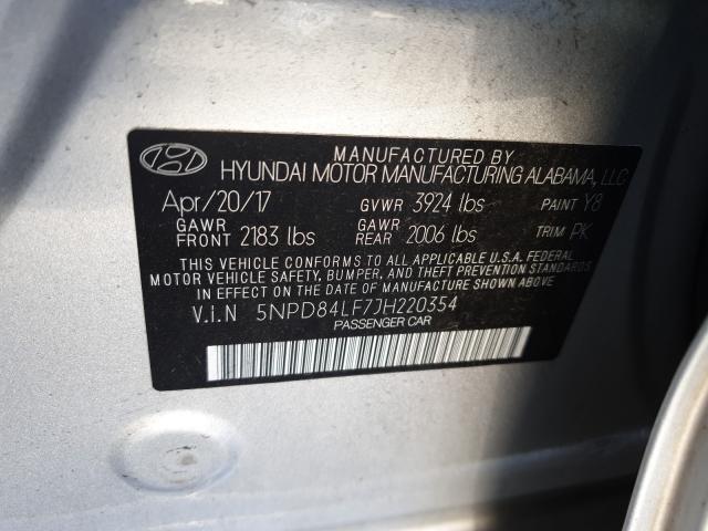 Photo 9 VIN: 5NPD84LF7JH220354 - HYUNDAI ELANTRA SE 