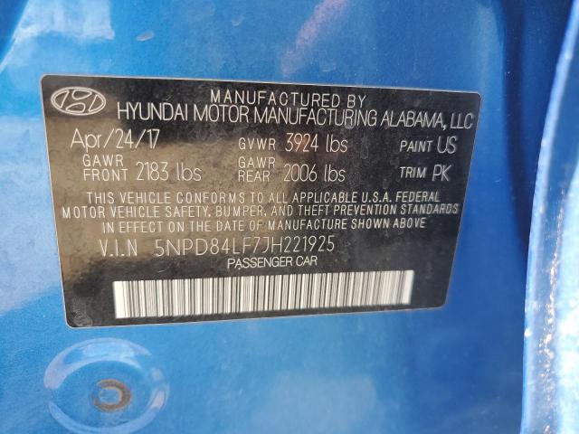 Photo 11 VIN: 5NPD84LF7JH221925 - HYUNDAI ELANTRA 