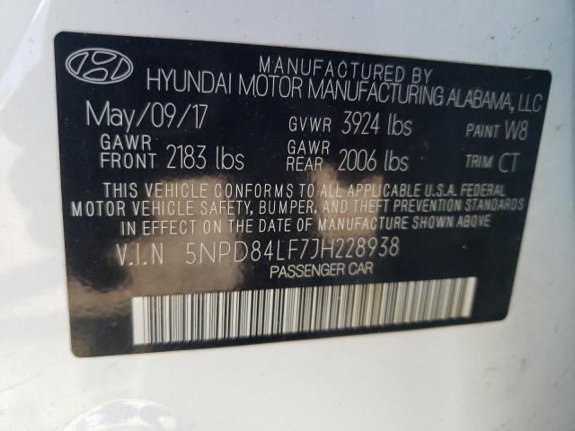 Photo 11 VIN: 5NPD84LF7JH228938 - HYUNDAI ELANTRA SE 