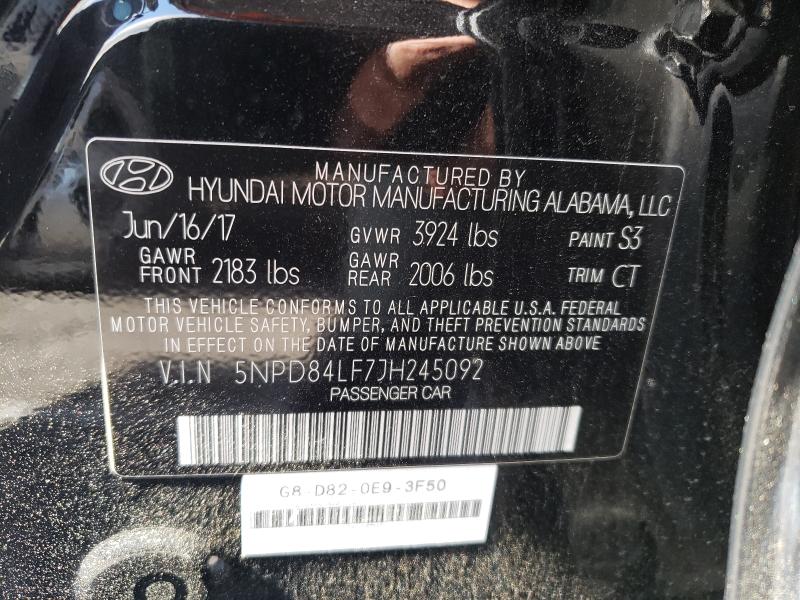 Photo 9 VIN: 5NPD84LF7JH245092 - HYUNDAI ELANTRA SE 