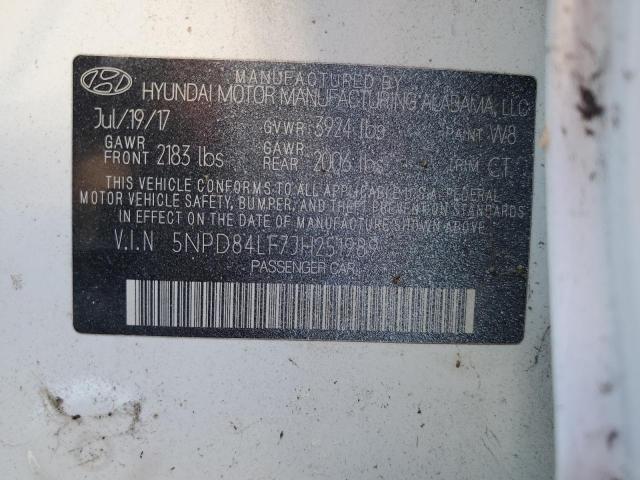 Photo 12 VIN: 5NPD84LF7JH251989 - HYUNDAI ELANTRA SE 