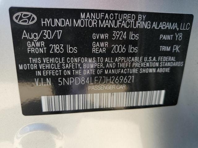 Photo 12 VIN: 5NPD84LF7JH269621 - HYUNDAI ELANTRA 