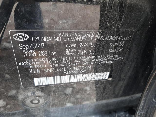 Photo 9 VIN: 5NPD84LF7JH270574 - HYUNDAI ELANTRA SE 