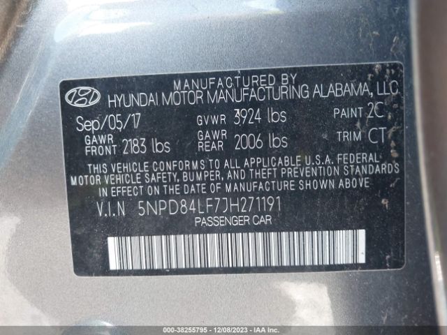 Photo 8 VIN: 5NPD84LF7JH271191 - HYUNDAI ELANTRA 