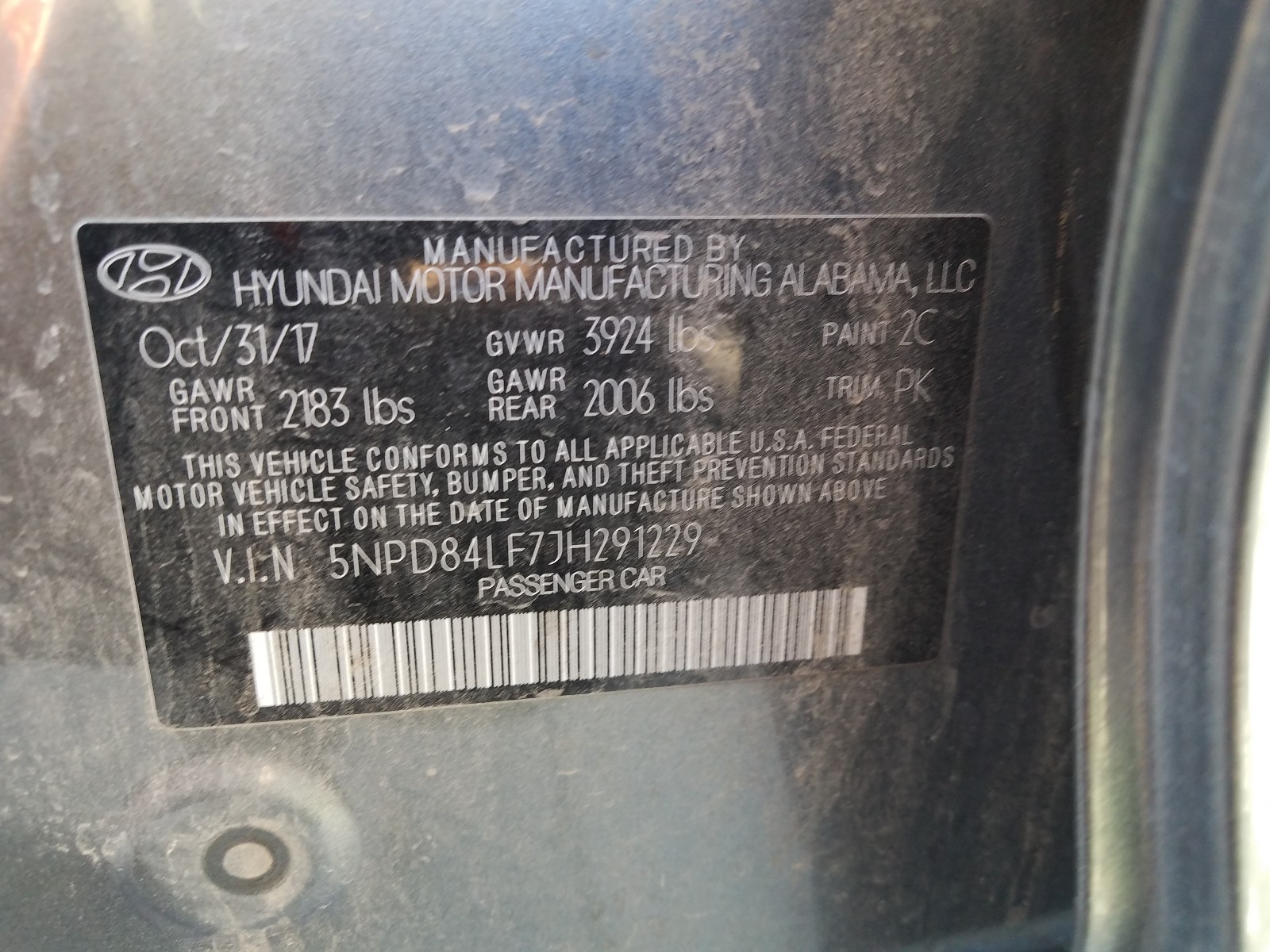 Photo 9 VIN: 5NPD84LF7JH291229 - HYUNDAI ELANTRA 