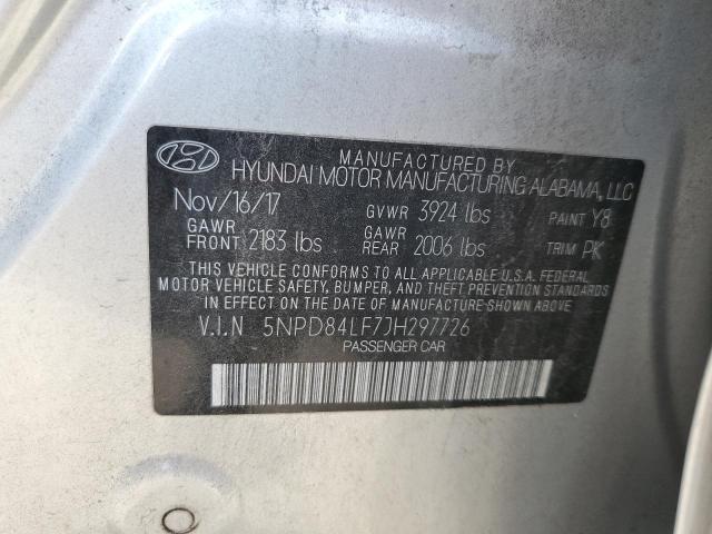 Photo 11 VIN: 5NPD84LF7JH297726 - HYUNDAI ELANTRA SE 