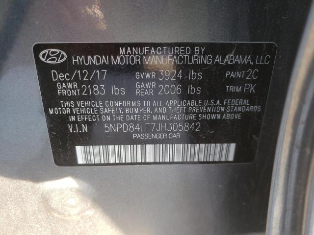 Photo 9 VIN: 5NPD84LF7JH305842 - HYUNDAI ELANTRA SE 