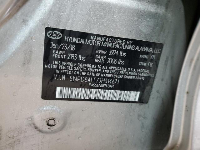 Photo 12 VIN: 5NPD84LF7JH314671 - HYUNDAI ELANTRA SE 