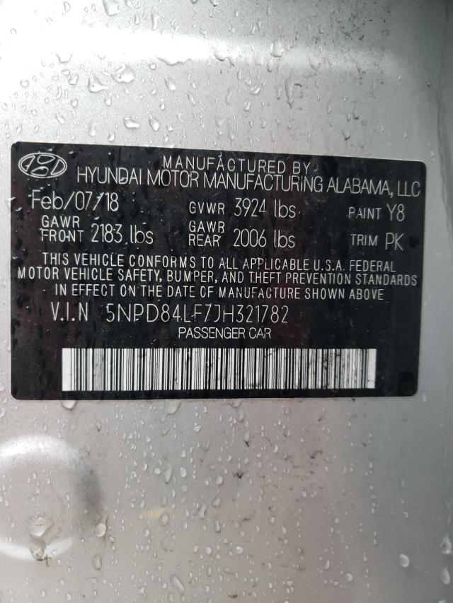 Photo 9 VIN: 5NPD84LF7JH321782 - HYUNDAI ELANTRA SE 