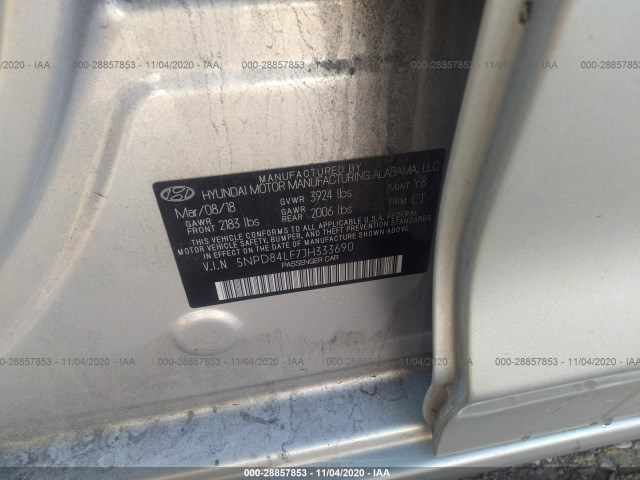 Photo 8 VIN: 5NPD84LF7JH333690 - HYUNDAI ELANTRA 