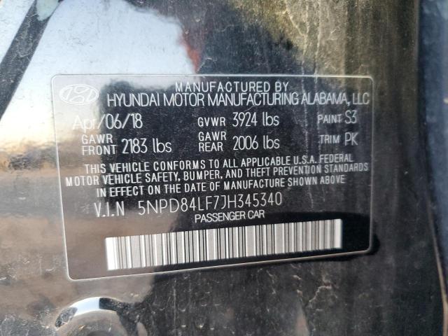 Photo 12 VIN: 5NPD84LF7JH345340 - HYUNDAI ELANTRA 