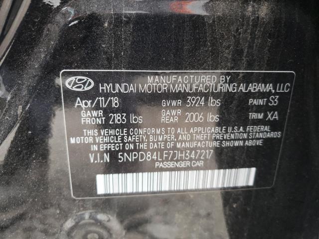 Photo 9 VIN: 5NPD84LF7JH347217 - HYUNDAI ELANTRA SE 