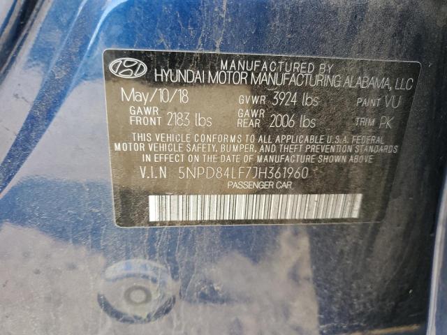 Photo 11 VIN: 5NPD84LF7JH361960 - HYUNDAI ELANTRA SE 