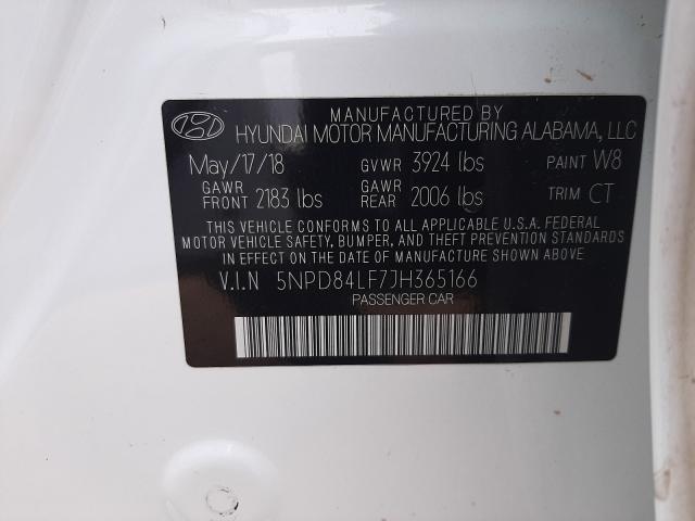 Photo 9 VIN: 5NPD84LF7JH365166 - HYUNDAI ELANTRA SE 