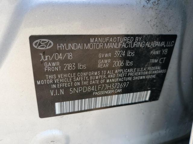 Photo 9 VIN: 5NPD84LF7JH372697 - HYUNDAI ELANTRA SE 