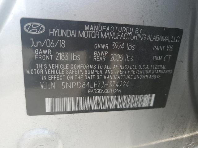 Photo 11 VIN: 5NPD84LF7JH374224 - HYUNDAI ELANTRA 