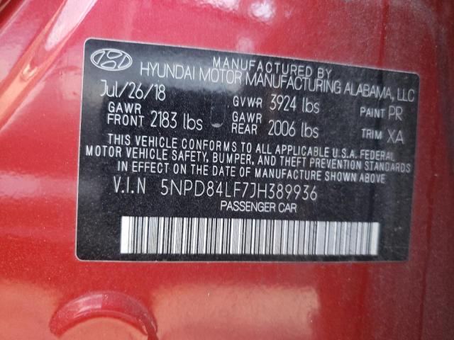 Photo 9 VIN: 5NPD84LF7JH389936 - HYUNDAI ELANTRA SE 