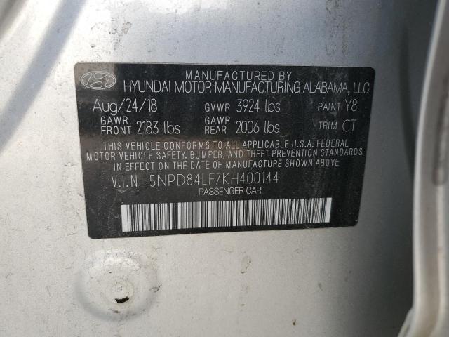 Photo 12 VIN: 5NPD84LF7KH400144 - HYUNDAI ELANTRA SE 