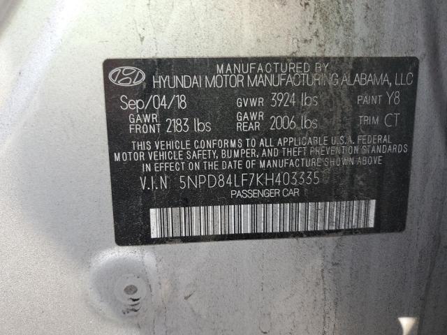 Photo 11 VIN: 5NPD84LF7KH403335 - HYUNDAI ELANTRA SE 