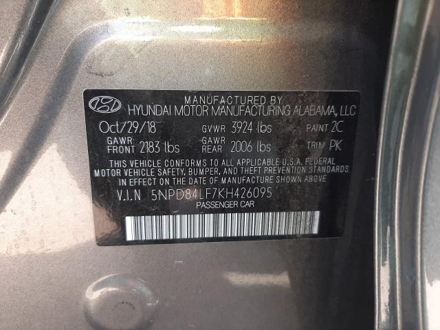 Photo 9 VIN: 5NPD84LF7KH426095 - HYUNDAI ELANTRA SE 