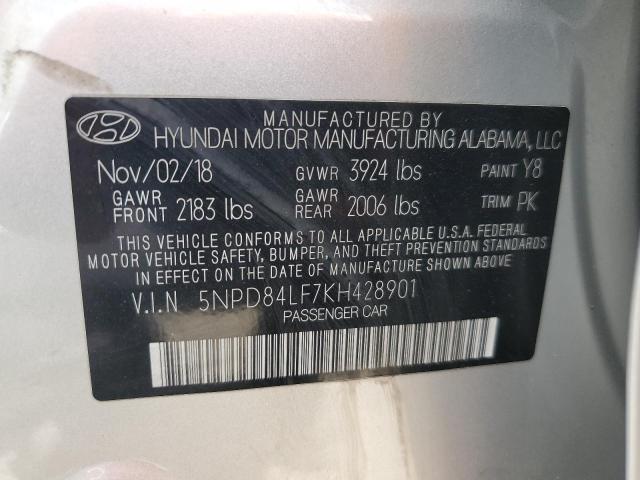 Photo 11 VIN: 5NPD84LF7KH428901 - HYUNDAI ELANTRA SE 