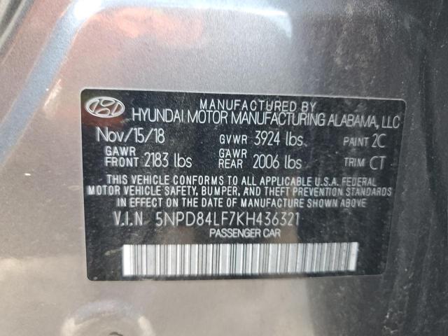 Photo 11 VIN: 5NPD84LF7KH436321 - HYUNDAI ELANTRA 